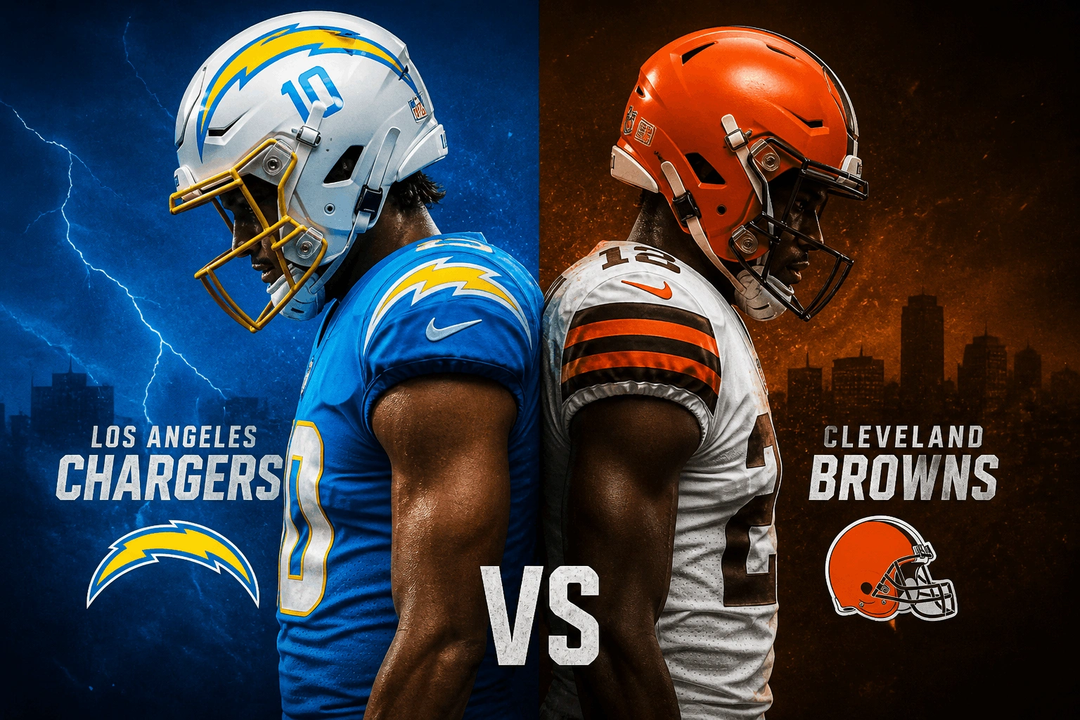 Chargers vs Cleveland Browns Match Player Stats