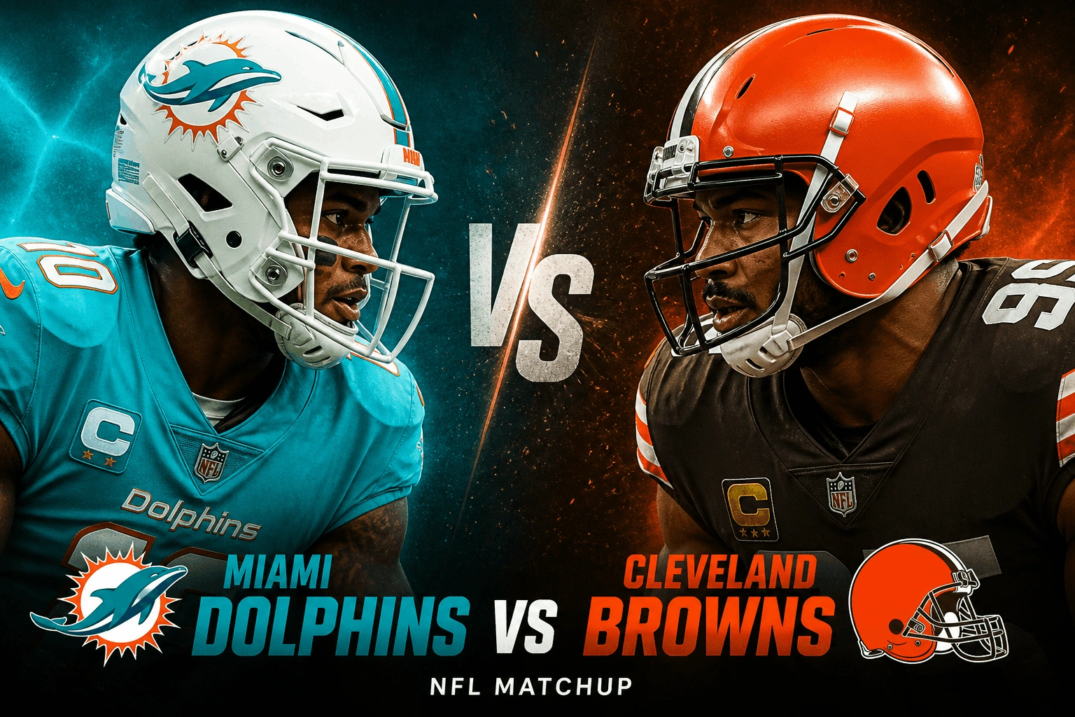 Miami Dolphins vs Cleveland Browns Match Player Stats
